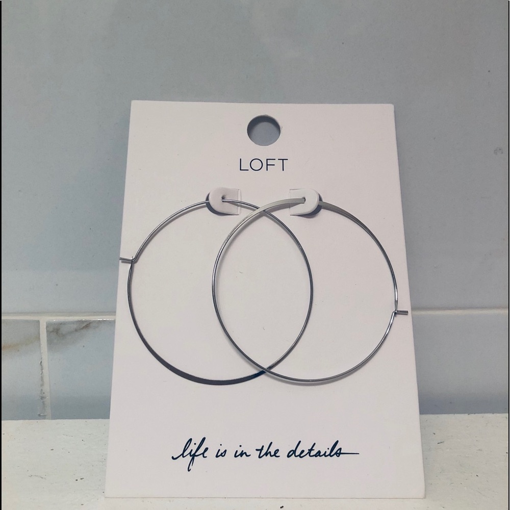 Silver hoops